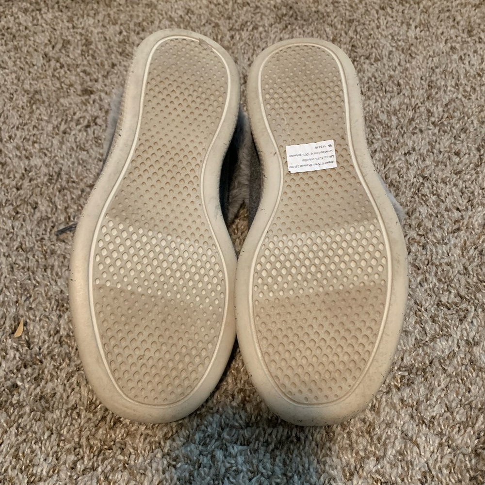 Skechers Bobs gray fleece lined casual shoes size 7 comfort memory foam sneakers - Picture 7 of 7